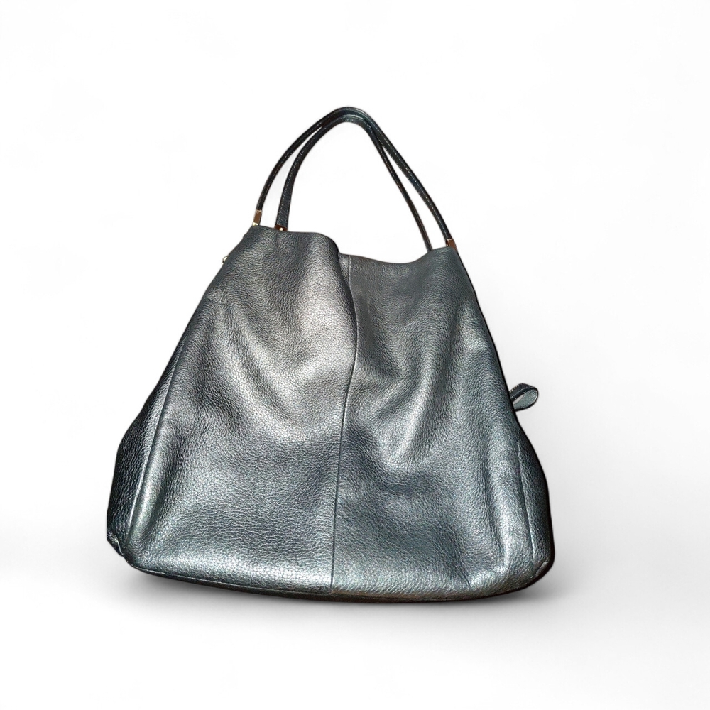 SUMMER SALE Coach Black Pebbled Leather Tote